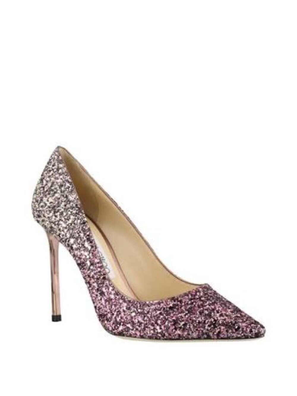Jimmy Choo - Romy 100 CandyFloss/White Sand Glitter Pumps